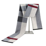 Écharpe à carreaux pour hommes, nouvelle mode automne-hiver 2022, pashmina, épaisse et chaude, en cachemire, longue écharpe classique pour hommes