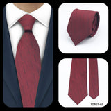 Cravate de luxe LYL 7 cm en jacquard à pois rouges pour affaires, accessoires occidentaux, cadeau pour invités de mariage, articles de cravate Bolus