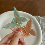 New Vintage Acetate Hair Claw Clip Sweet Butterfly Hair Clip Hairpin Barrettes Trendy Hair Accessories Barrettes for Women Girls