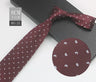 Cravate à fleurs en grille, tissée en gros, 8 cm, accessoires de mariage, bleu, homme, pois, cachemire, convient aux groupes, fêtes, bureau
