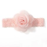 1Pc Baby Nylon Headscarf Astique Suitable Newborn Girl Flower Handmade Headband Elastic Hairband Turban Toddler Hair Accessories