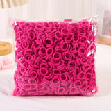 50/100/200Pcs Solid Color Hair Bands for Girls Kids Ponytail Hold Hair Tie Rubber Bands Hairhoop Scrunchie Hair Accessories