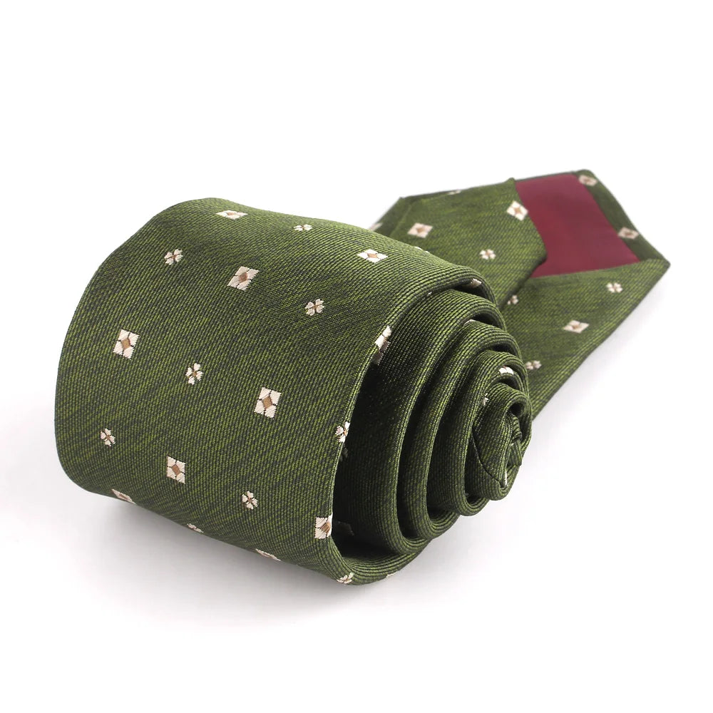 New Green Pattern Ties Casual Skinny Necktie For Party Boys Girls Neck Tie Wedding Necktie For Groom Neck Wear For Men Gravata
