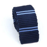 Cravate en tricot pour homme, tendance, fine, rayée, tissée, tricotée, colorée, chaude, design, idée cadeau