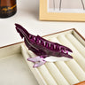 Muweordy Blue Whale Hair Claw Acetate Hair Clips For Women Popular Hair Catches Animal Hair Clip Cute Sea Creature Claw Clips