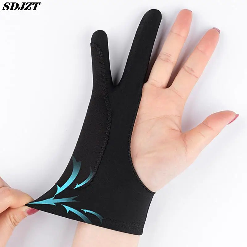 Anti-Touch-Handschuhe mit zwei Fingern zum Malen von Tablets, digitalen Tafeln, Bildschirmen, Berühren, Zeichnen, Antifouling, Ölgemälde, Kunstbedarf