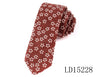 New Designer Print Ties Casual Narrow Necktie Ties for Men Hip-hop Party Floral Cotton Skinny Tie Cravat
