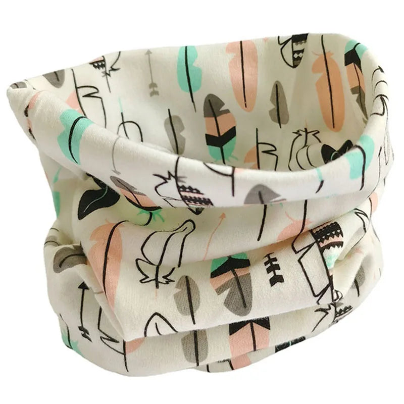 Écharpe en coton pour enfants, automne-hiver, couette, tissu, cols de bébé, bavoir pour fille, bavoir chaud pour garçon, écharpes pour enfants, foulard magique
