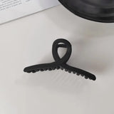 Women Elegant Black Geometric Plastic Hair Claw Lady Sweet Long Hair Holder Toothed Hair Clips Hairpins Fashion Hair Accessories