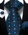 Cravate homme Paisley Jacquard tissé 8 cm formelle affaires mariage cravate poche carré ensemble costume cravate haute qualité fait main Gravata