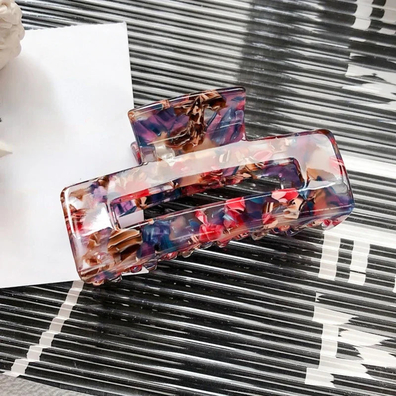 Bilandi – Pince à cheveux tendance en acétate pour femme et fille, accessoire de coiffure en résine
