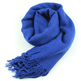Women Wrap Scarf Cashmere Wool Scarves Silk Solid Long Shawl Tassel