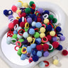 20pcs/lot Girl Elastic Hair Bands Girls Plush Ball Rubber Band for Children Sweets Scrunchie Hair Ties Kids Hair Accessories