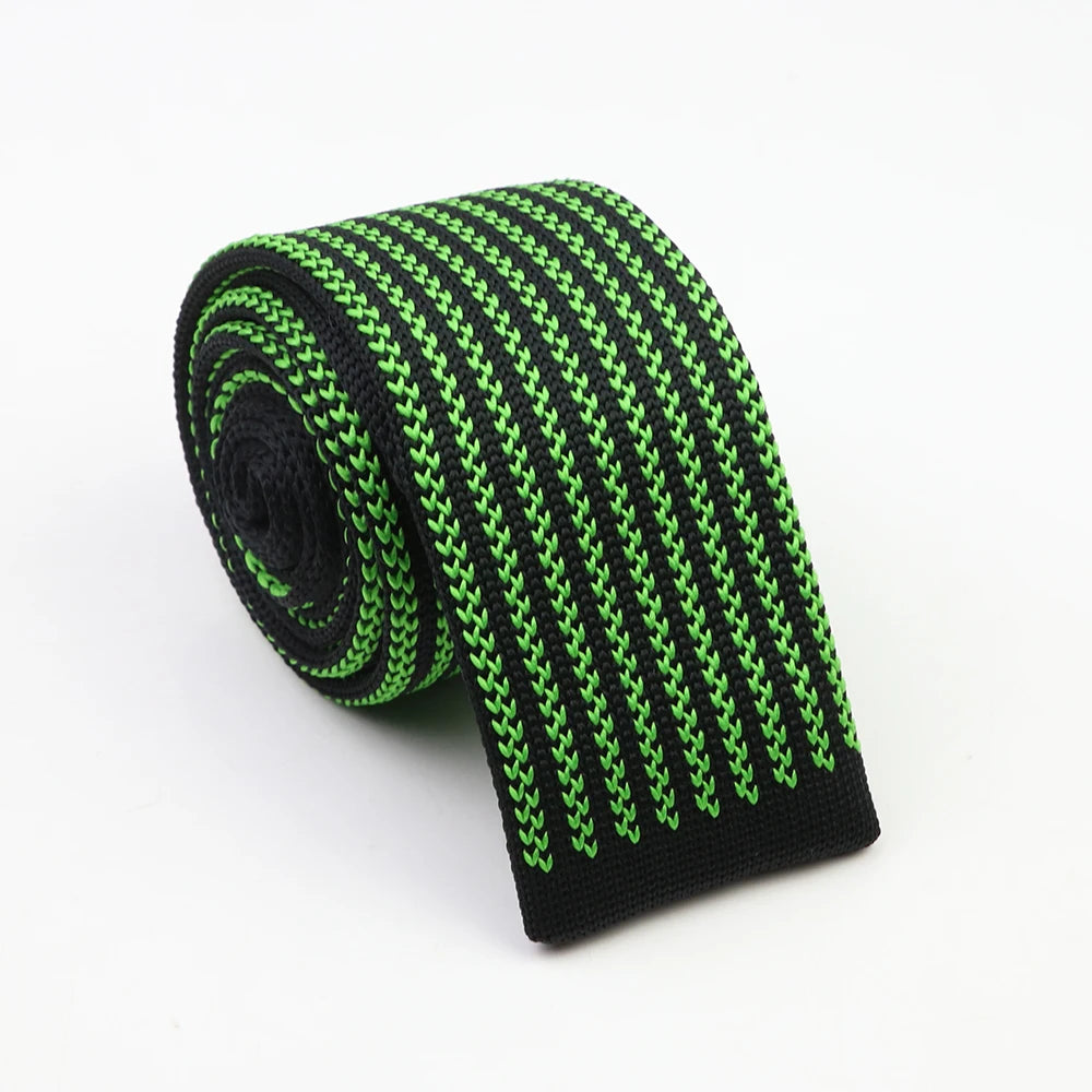 Cravates classiques en tricot pour hommes, cravates décontractées, à pois, à carreaux, pour loisirs, chaudes, pour affaires, mariage, largeur 6 cm