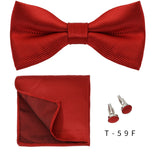 Coffret cadeau pour homme et femme, pochette, cravate, boutons de manchette, broche, couleur unie, pour mariage, affaires, vente en gros