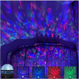 LED Night Light Water Pattern Projection Effect Lamp Children's Bedroom Decoration Projection Lamp Birthday Party Decoration