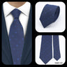 Cravates élégantes à pois pour hommes LYL 7 cm, cravate de luxe avec imprimé géométrique, cadeau pour invités, accessoires de festival pour gentleman