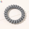 High Elasticity Telephone Coil Hairbands Women Spiral Hair Ties Girls Hair Rings Rope Solid Color Hair Accessories Gum Scrunchy