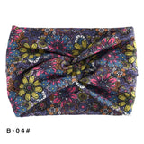 Printed Wide Elastic Headband Pilates Yoga  Running Cycling Hairband Turban Makeup Hair Hoop Makeup Headwrap for Women Girl