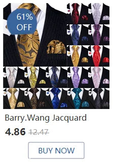 Ensemble élégant de cravates et boutons de manchette en soie à fleurs multiples pour homme, cravate jacquard à fleurs pour mariage, entreprise, fête, événement, Barry.Wang