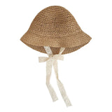 Children's Summer Hat Sunshade Lace Straw Baby Girl Cap Girls Baby Sunscreen Beach Hat
