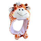 Soft Plush Animal Hat Moving Ears Hat Headgear Ears Airbag Cap Ear Protection Earmuff Funny Toys Neck Warmer Winter Warmer
