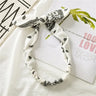 New Fashion Printing Rabbit Ear Knotted Elastic Hair Band Wide Girl Woman Hair Band Headband Hair Accessories Headdress