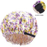 Bonnet de nuit ajustable en satin de soie pour bébé, bonnet de nuit en satin à imprimé floral pour enfants, bonnet de maquillage pour filles, bonnet de nuit pour enfants