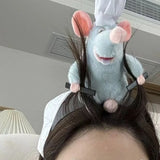 Headband Cartoon Funny Capybara Hair Hoop Summer Women's Cute Face Wash Headband Funny Plush Hair Band Hair Accessories