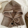 New Knitted Balaclava Hats For Women Hooded Caps Outdoor Winter Warmer Drawstring Hat One-Piece Neck Collar Cycling Beanies Caps
