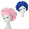 Lot de 2 bonnets en satin à larges bords en imitation soie pour femme, couvre-chefs à bande élastique
