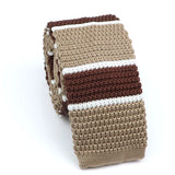 Cravate en tricot pour homme, tendance, fine, rayée, tissée, tricotée, colorée, chaude, design, idée cadeau