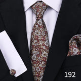Cravate pour homme classique à carreaux, mouchoirs, cravate rouge, boutons de manchette pour homme, chemisier, affaires, mariage, accessoires, collier pour femme, cadeau pour homme