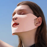 Summer Women Sunscreen Mask Outdoor Sports Cycling Breathable Washable Reusable Face Cover Double Layer Ice Silk Mask