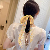 Foulards pour cheveux pour dames, cordes, cravates, bandeaux, rubans pour femmes, foulards étroits, longs, petits foulards, imprimés à faire soi-même, sac en satin, poignet