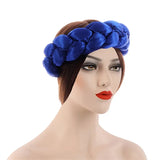 New Satin Twist Braids Hair Tie Braid Headband Women Elastic Hair Bands Ladies Turban Bandage Headwear African Hair Accessories