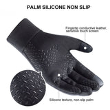 LOOGDEEL Skiing Gloves Waterproof Windproof Winter Cycling Running Ski Warmth Sports Gloves Touch Screen Full Fingers Non-Slip