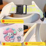 Chapeau de protection solaire Sanrio Cinnamoroll My Melody Kuromi Pompompurin, casquette anti-UV avec grande langue, cadeau d'anniversaire pour enfants
