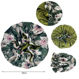Bonnet de nuit double épaisseur en satin soyeux pour femme, grand bonnet réversible doublé de satin, couvre-chef pour la nuit, accessoires pour cheveux