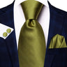 Hi-Tie – Cravate de mariage en soie violette unie à motif cachemire pour homme, ensemble de qualité avec boutons de manchette et mouchoir, cadeau tendance, livraison directe