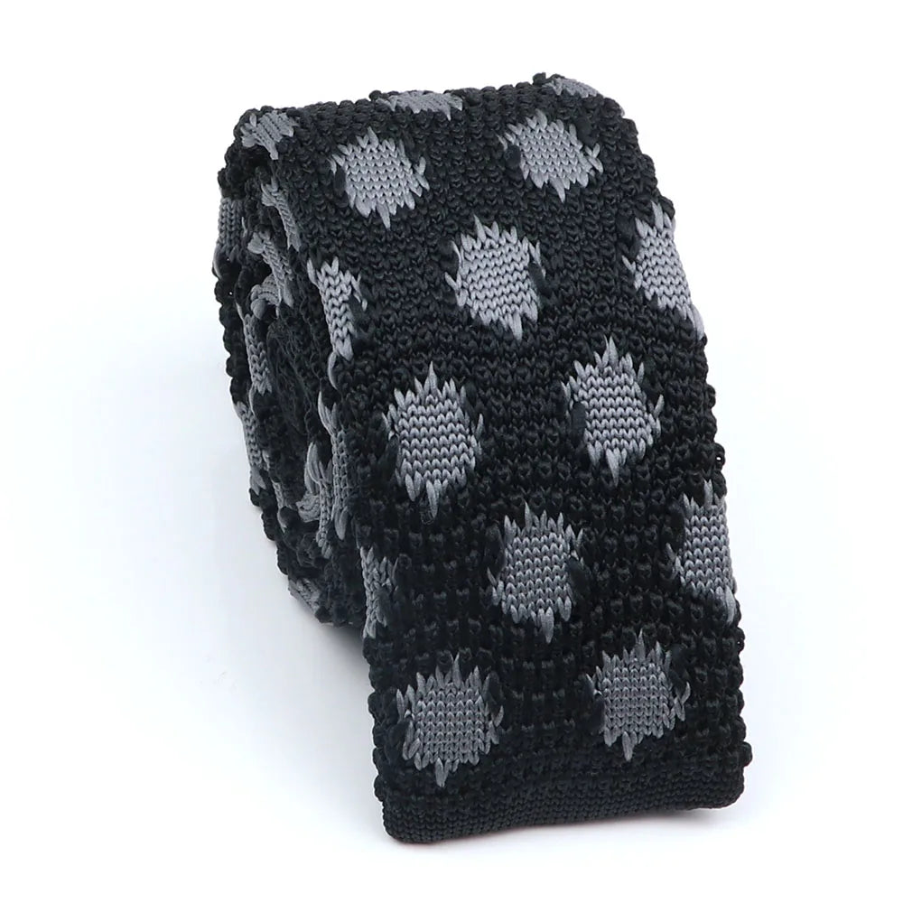 Cravate en tricot pour homme, tendance, fine, rayée, tissée, tricotée, colorée, chaude, design, idée cadeau
