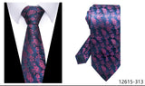 100% Silk Brand Purple Tie Men Necktie High Quality Mix Colors Silk 7.5 cm Gravatas Accessories Wedding April Fool's Day