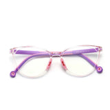 Blue Light Blocking Glasses for Kids Computer Glasses TR90 Frame Clear Lens Girl Boy Video Gaming Children Safety Eyewear