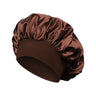 New Women's Satin Solid Sleeping Hat Night Sleep Hair Care Bonnet Nightcap Silky Shower Caps Comfortable Flower Band Unisex Cap