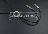 Vintage Bolo Tie Shirt Chain Cowboy Jazz Alloy Men Women Leather Rope Long Necklace Imitation Obsidian Sweater Chain Men Accesso