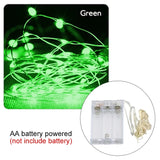 10M 5M 3M 2M Copper Wire LED Tinsel Garland Battery Powered Fairy LED String Lights for Holiday Christmas Wedding Party Decor