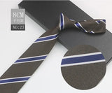 Cravate à fleurs en grille, tissée en gros, 8 cm, accessoires de mariage, bleu, homme, pois, cachemire, convient aux groupes, fêtes, bureau