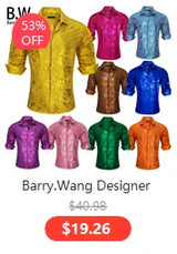 Barry.Wang Nouveauté Soie Hommes Cravate Mouchoir Boutons de Manchette Ensemble Jacquard Animal Dinosaure Chauve-Souris Gravat Cravate Pour Homme Mariage Affaires
