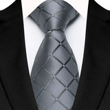 New Men's Classic Plaid Tie Luxury Dot 8cm Jacquard Neck Tie Necktie For Men Business Wedding Party Daily Wear Accessory