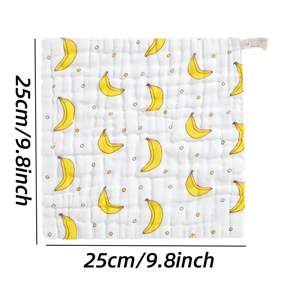 Lot de 5 serviettes de toilette en mousseline de coton doux à 6 couches pour bébé, mouchoir pour le bain, l'alimentation, le visage, le rot